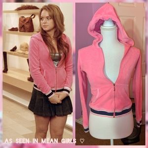 💕 JUICY COUTURE PINK HOODIE (SEEN IN MEAN GIRLS)
